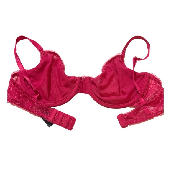 Elle Macpherson Hot Pink Semi Sheer Bra, Underwire, Style Dreamcatcher, Size 34D - Picture 6 of 8